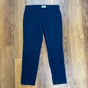 Old Navy The Pixie navy blue ankle chinos size 6